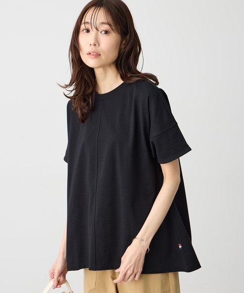 Petit Honfleur（プチオンフルール） tシャツ 半袖 袖切替チュニック