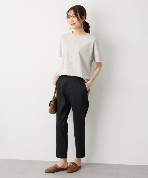Petit Honfleur（プチオンフルール） tシャツ 半袖 袖切替チュニック