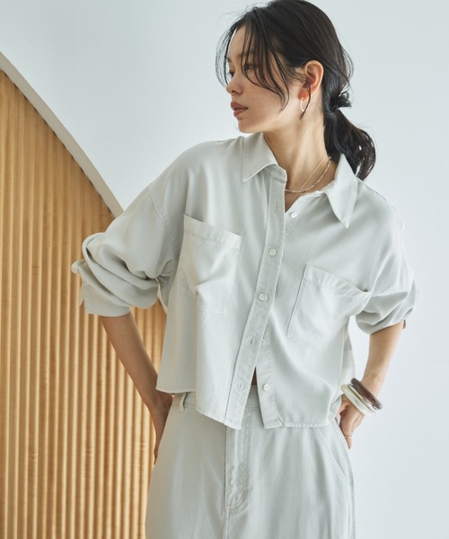「DOUX ARCHIVES」 長袖シャツ FREE サックスブルー レディース_画像9