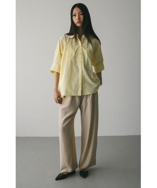 「STYLEMIXER」 半袖シャツ FREE ネイビー レディース_画像6