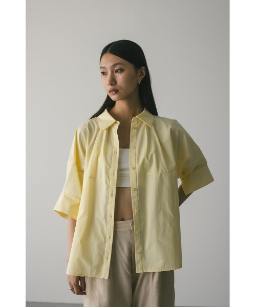 「STYLEMIXER」 半袖シャツ FREE ネイビー レディース_画像7