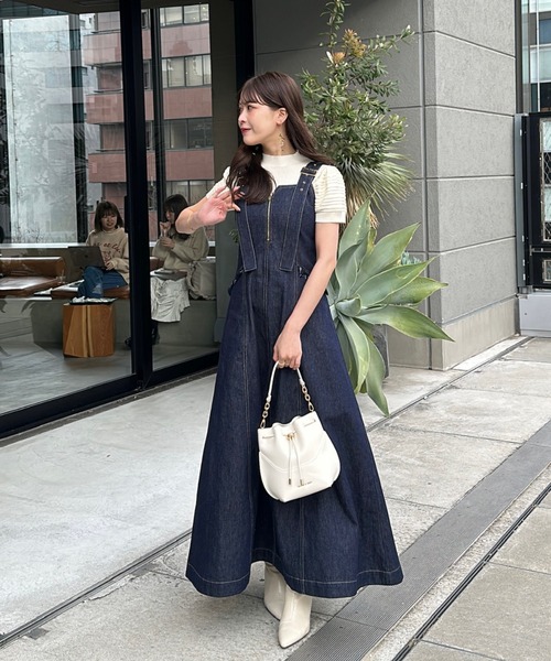 「mellowneon」 キャミソールワンピース MEDIUM ブルー レディース_画像5