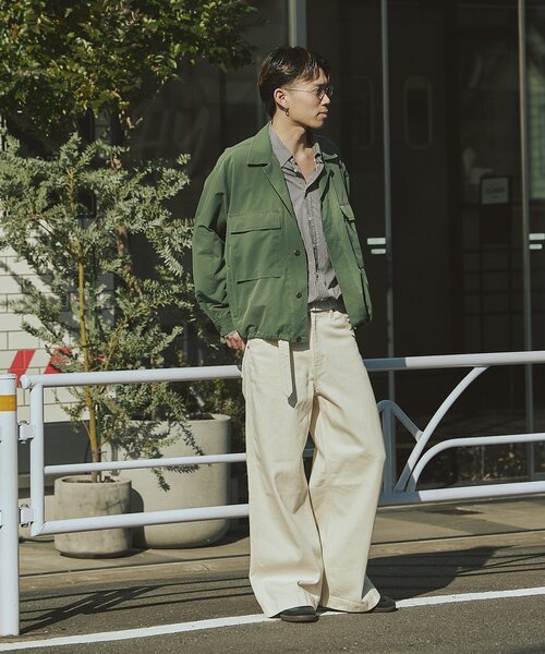 「JOURNAL STANDARD」 デニムパンツ SMALL アイボリー メンズ_画像3