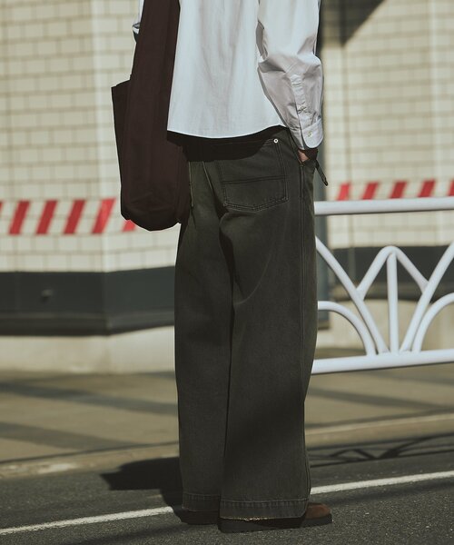 「JOURNAL STANDARD」 デニムパンツ SMALL アイボリー メンズ_画像8
