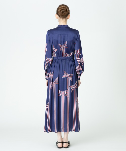 「LOULOU WILLOUGHBY」 長袖ワンピース 1 ネイビー レディース_画像2