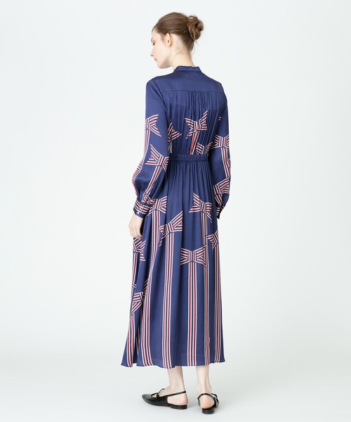 「LOULOU WILLOUGHBY」 長袖ワンピース 1 ネイビー レディース_画像3