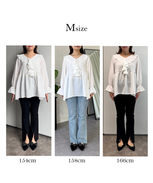 「prose verse」 長袖ブラウス MEDIUM ピンク レディース_画像2