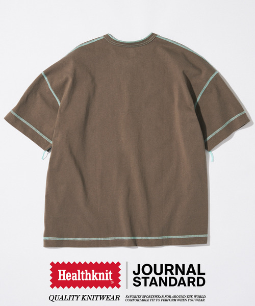 Healthknit（ヘルスニット） tシャツ 別注 ヘンリーネックTシャツ