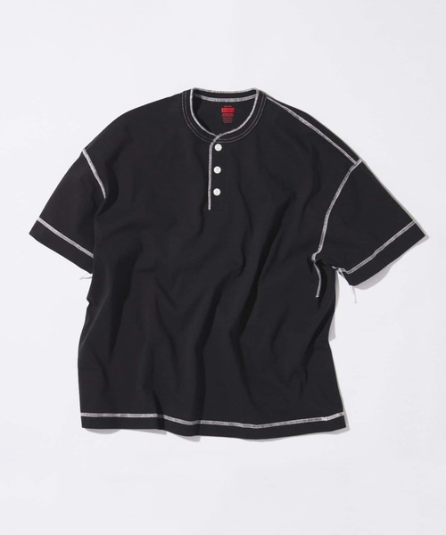 Healthknit（ヘルスニット） ヘンリーネック tシャツ 別注 ヘンリー