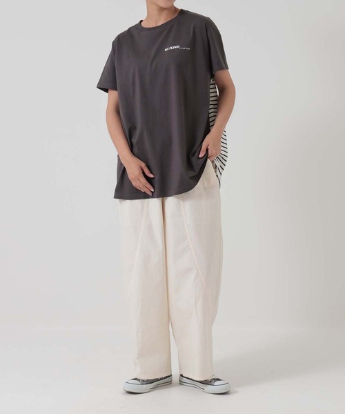 ハートマーケット（HEART MARKET） tシャツ 半袖 アシメフレンチ袖