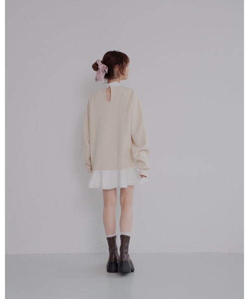 「JUMELLE」 長袖ワンピース FREE ブラック レディース_画像4