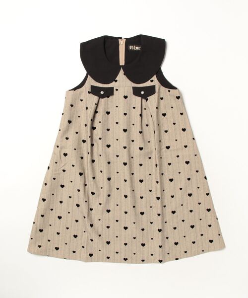 「nino」 「KIDS」サロペットスカート 140cm ベージュ キッズ_画像3