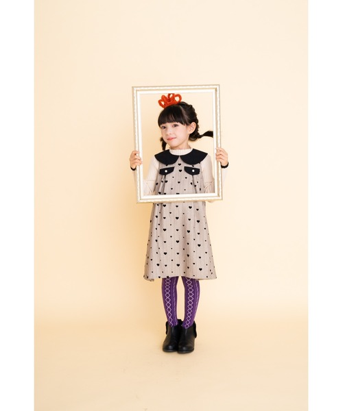 「nino」 「KIDS」サロペットスカート 140cm ベージュ キッズ_画像4