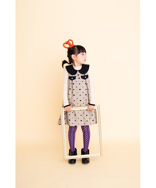 「nino」 「KIDS」サロペットスカート 140cm ベージュ キッズ_画像6