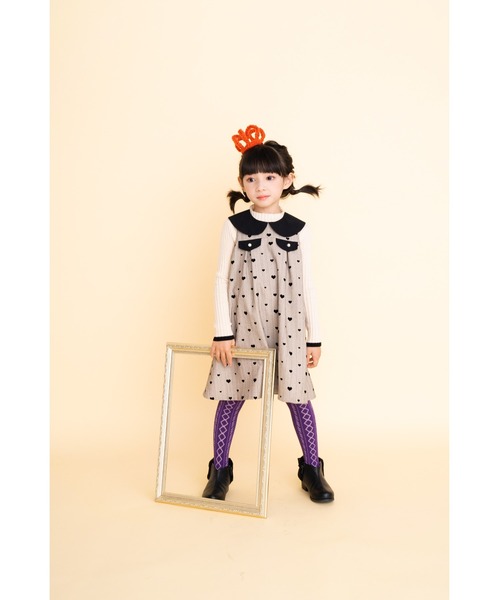 「nino」 「KIDS」サロペットスカート 140cm ベージュ キッズ_画像7