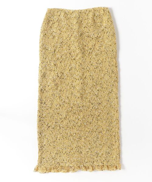 CLANE（クラネ） ロング スカート MIX MESH GATHER SKIRT 10109-6143