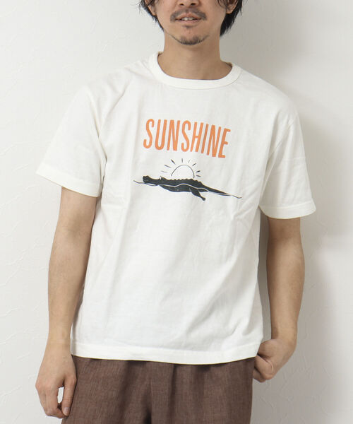 「BARNS OUTFITTERS」 半袖Tシャツ L グレー メンズ_画像2