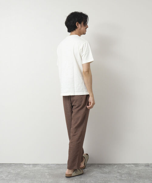 「BARNS OUTFITTERS」 半袖Tシャツ L グレー メンズ_画像7