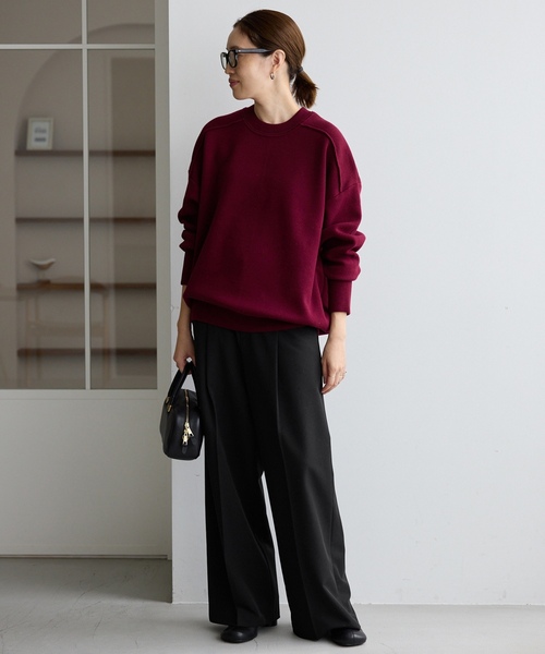 「SLOBE IENA」 スラックス 40 ブラウン レディース_画像6
