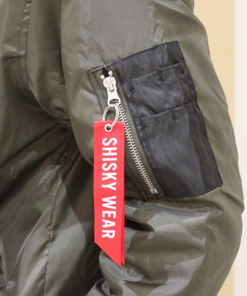 Sise ブルゾン　MA-1 ※値下げしました SHISKY ma1 ma-1 中綿MA-1ジャケット ブルゾン メンズ