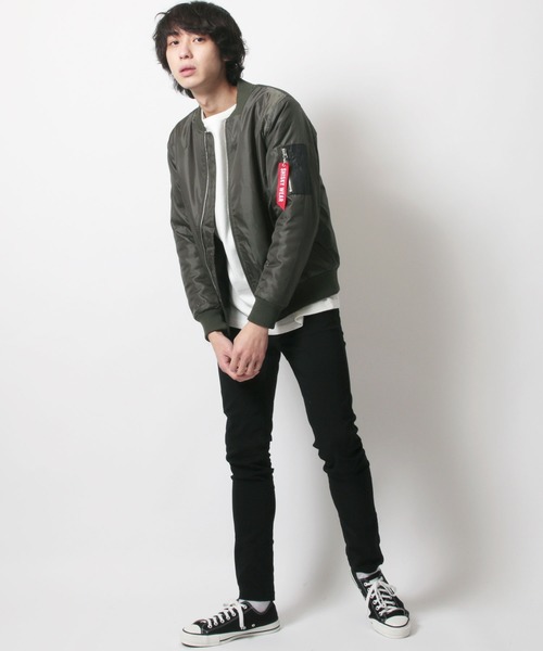 SHISKY（シスキー） ma1 ma-1 中綿MA-1ジャケット ブルゾン メンズ