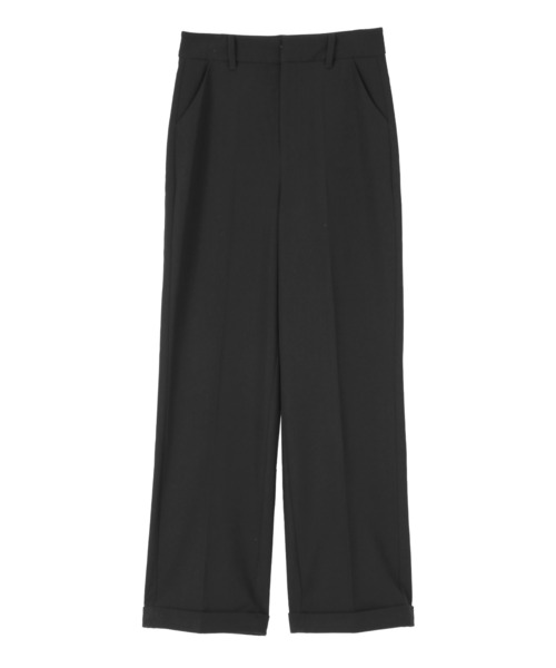 ur's パンツ 裾ダブルセンタープレスパンツ レディース