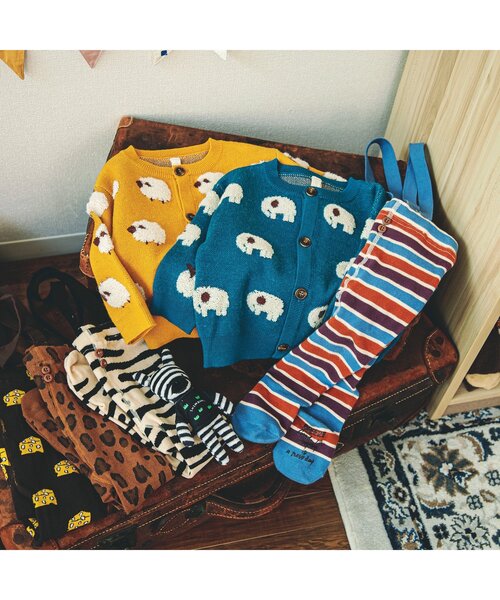 BREEZE（ブリーズ） カーディガン 総柄ニットカーディガン キッズ