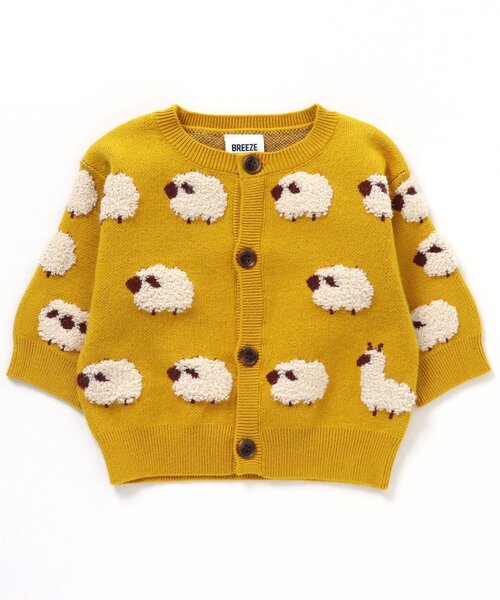 BREEZE（ブリーズ） カーディガン 総柄ニットカーディガン キッズ