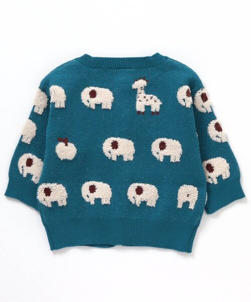 BREEZE（ブリーズ） カーディガン 総柄ニットカーディガン キッズ