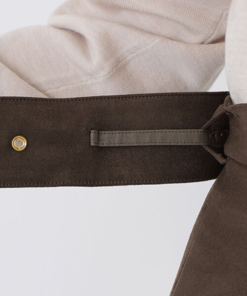 スカート シンセティックスエード　フレアスカート ポリエステル