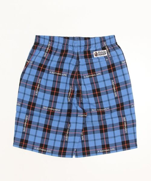 A BATHING APE（アベイシングエイプ） パンツ BAPE LOGO CHECK SHORTS