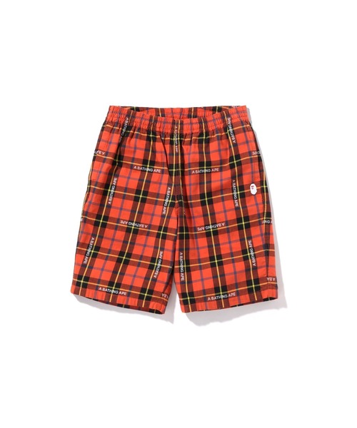 パンツ A BATHING APE A BATHING APE パンツ BAPE LOGO CHECK SHORTS M メンズ