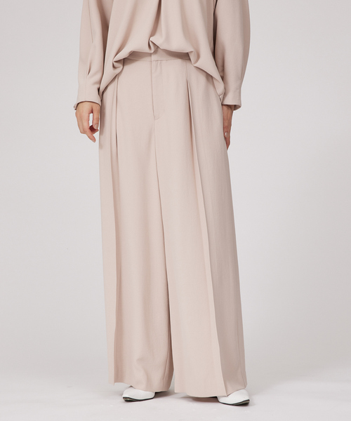 qualite（カリテ） パンツ 「セットアップ対応」アセテートジョー