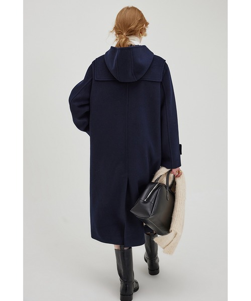 ダッフルコート ボアフード チェック FD24W345 Fano Studios ボアフード付き チェック柄 ダッフルコート FD24W345【Fano Studios