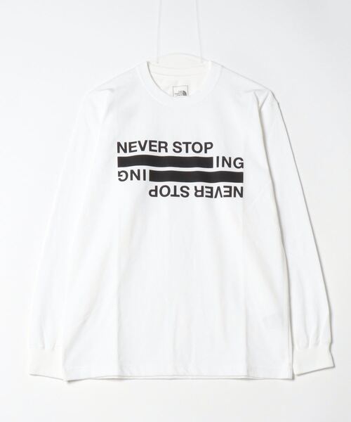 ★22NEW★【THE NORTH FACE】★NEVER STOP 長袖ラウンドTシャツ THE NORTH FACE tシャツ L/S NEVER STOP ING Tee / ザ・ノース