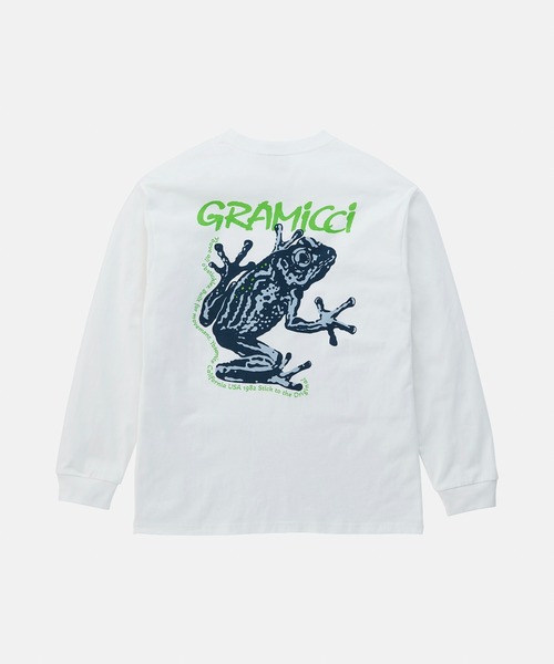 憧れの GRAMICCI TEE L/S FROG STICKY GRAMICCI/グラミチ tシャツ トップス