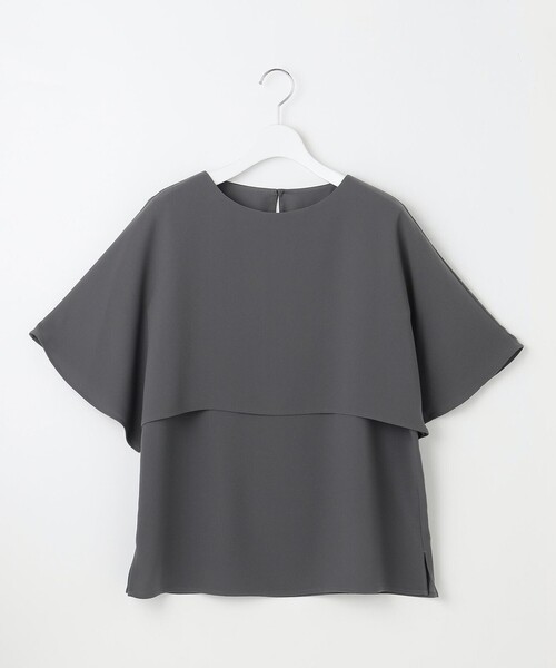 23区 tシャツ 「洗える」ストレッチジョーゼット レイヤー