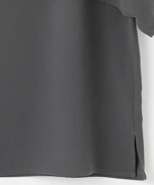 23区 tシャツ 「洗える」ストレッチジョーゼット レイヤー