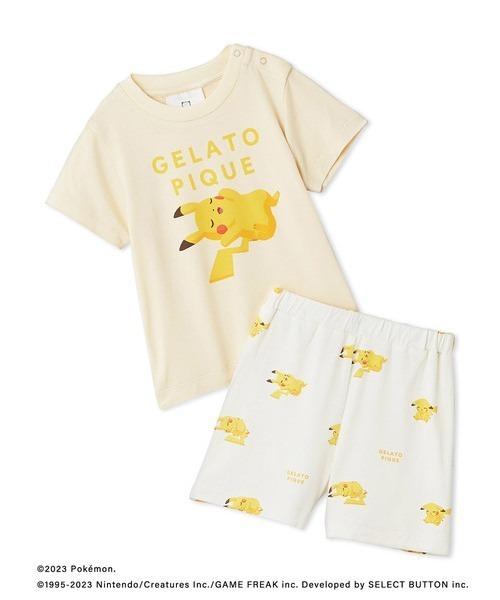 gelato pique ポケモンスリープ 接触冷感 パジャマ ピカチュウ gelato pique パジャマ 「ポケモンスリープ」「ベビー」接触冷感
