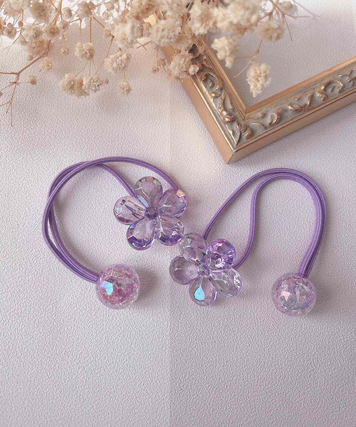 ヘアゴム No.53 CERCA ヘアゴム lulunoix/クリアお花ヘアゴム N15253 : ZOZOTOWN Yahoo