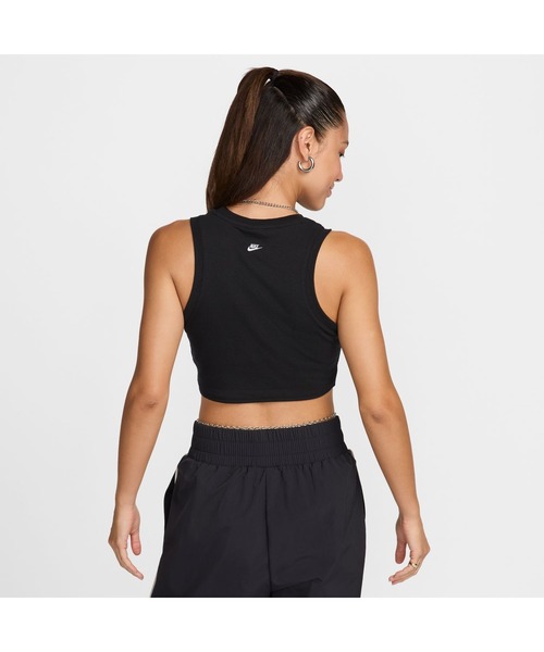 【Nike】◆NSW フリースVネック ノースリーブ クロップ トップ◆ NIKE タンクトップ ノースリーブ ナイキ NSW リブ クロップ
