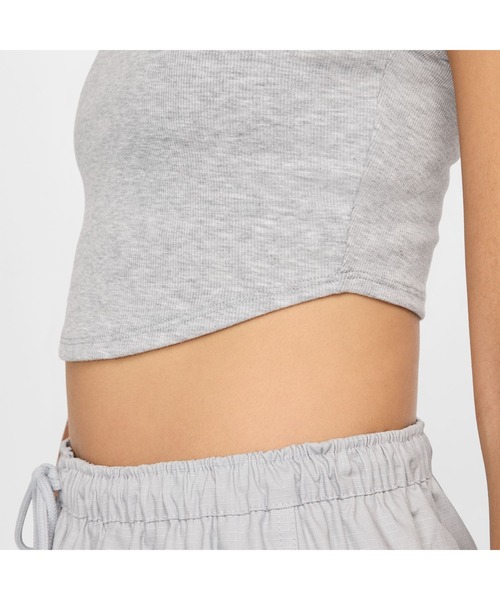 【Nike】◆NSW フリースVネック ノースリーブ クロップ トップ◆ NIKE タンクトップ ノースリーブ ナイキ NSW リブ クロップ