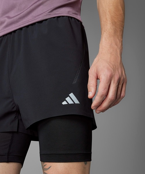 adidas HEAT. RDY 2 IN 1 HIITショーツ adidas パンツ HEAT. RDY 2 in 1 HIITショーツ / ハーフパンツ