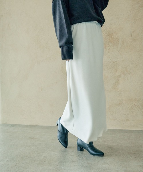 LEPSIM（レプシィム） スカート ストレッチサテンスカート2 133636