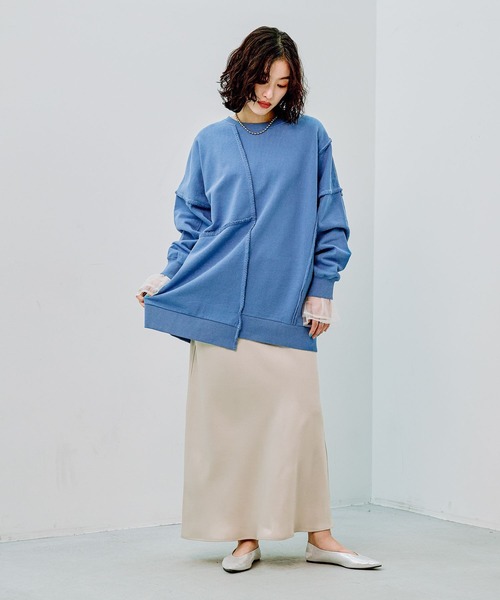 LEPSIM（レプシィム） スカート ストレッチサテンスカート2 133636