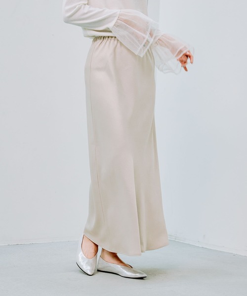 LEPSIM（レプシィム） スカート ストレッチサテンスカート2 133636