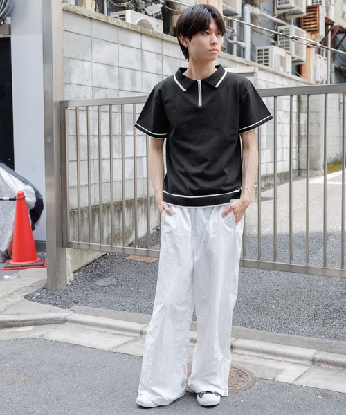 3.3 FIELD TRIP セーター ニット Field Trip／ラインジップポロニット 