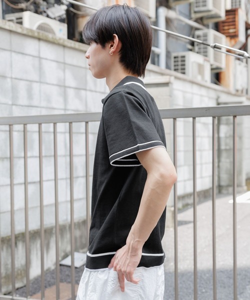 3.3 FIELD TRIP セーター ニット Field Trip／ラインジップポロニット 