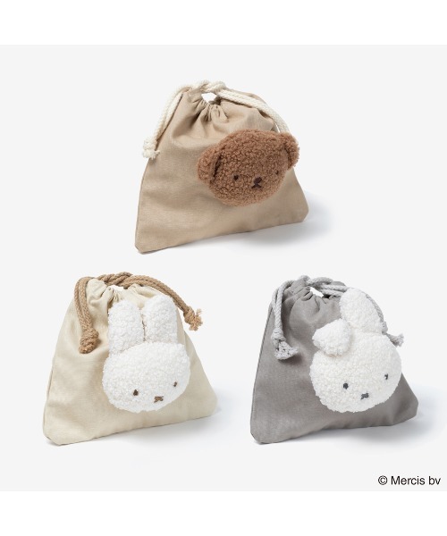 巾着＆ポーチ♡にゃんこ＆レディ ポーチ BRUNA MASCOT 巾着 レディース : ZOZOTOWN Yahoo!店
