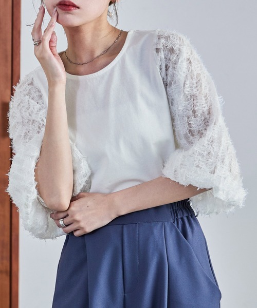 tシャツ リンクルルーズブラウス レディース Didot.showroom（ディドット ショールーム）の「リンクルルーズ